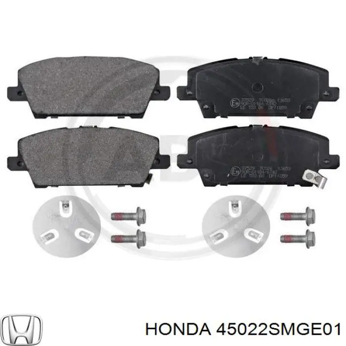 Купити 45022SMGE01 Honda Колодки гальмівні передні, дискові