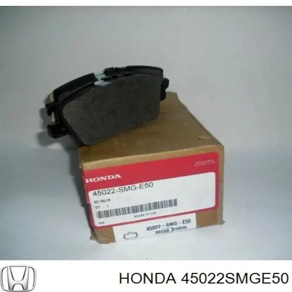 Купити 45022SMGE50 Honda Колодки гальмівні передні, дискові