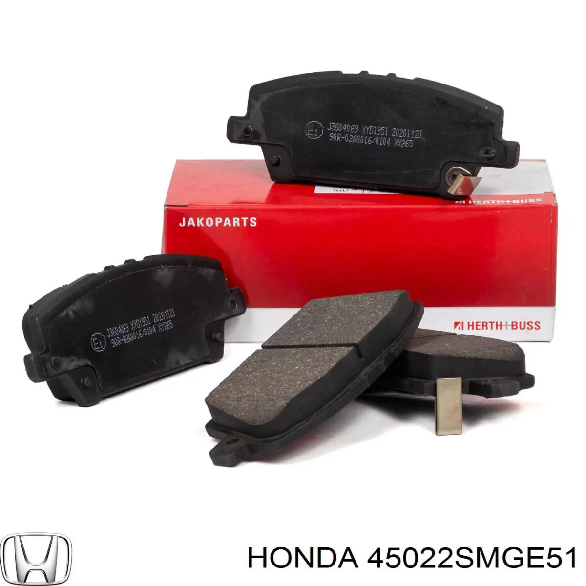 45022SMGE51 Honda Передні гальмівні колодки