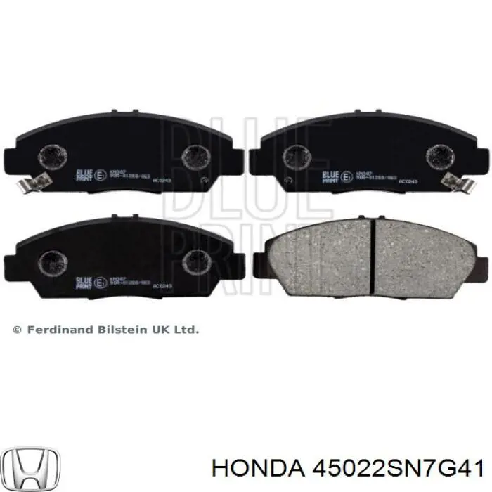 Гальмівні колодки Honda 45022SN7G41 ціна, від 17.01 USD