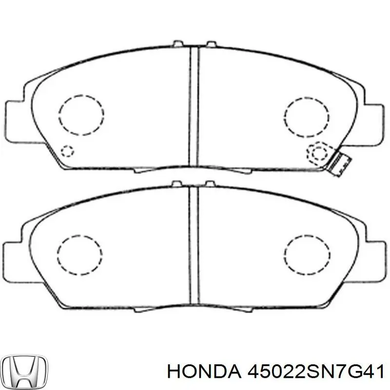Купити 45022SN7G41 Honda Колодки гальмівні передні, дискові