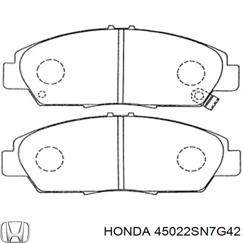 Купити 45022SN7G42 Honda Колодки гальмівні передні, дискові