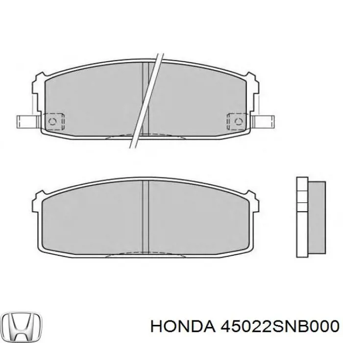 45022SNB000 Honda Передні гальмівні колодки
