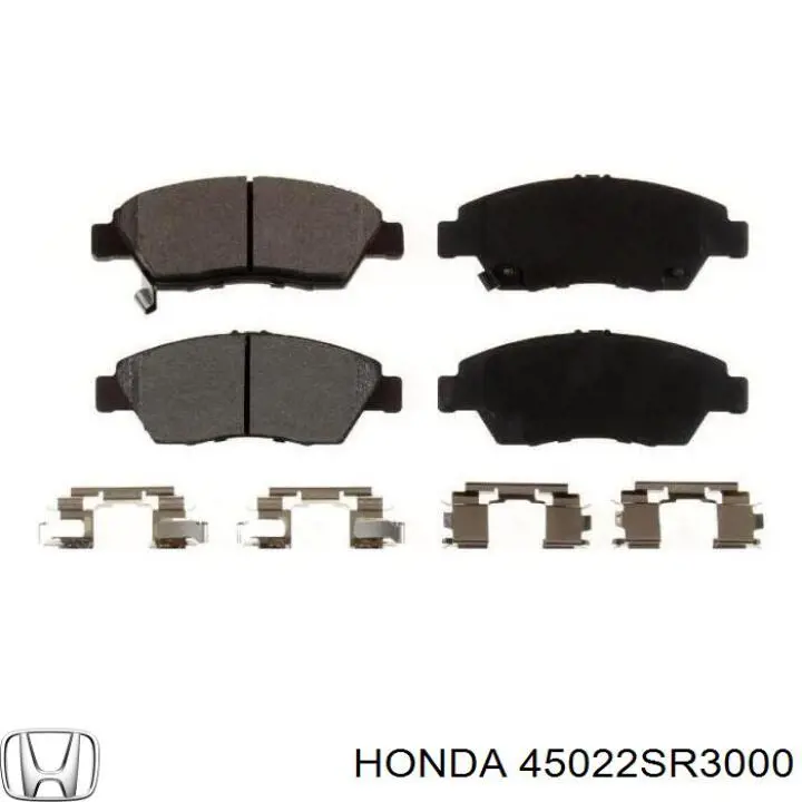 Колодки гальмівні передні, дискові 45022SR3000 Honda