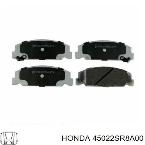 Передні тормозні колодки 45022SR8A00 Honda