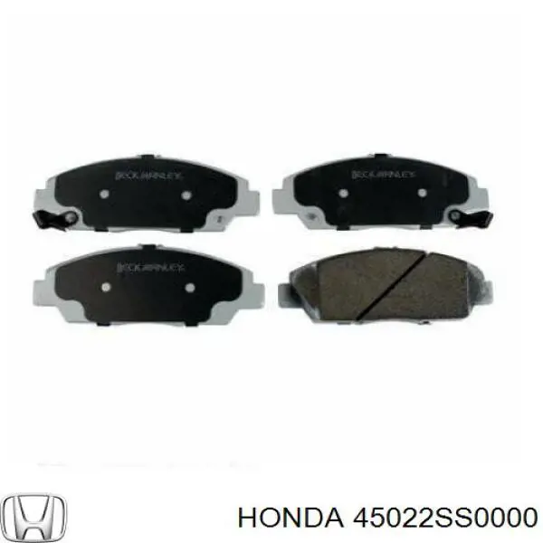 45022SS0000 Honda колодки гальмівні передні, дискові