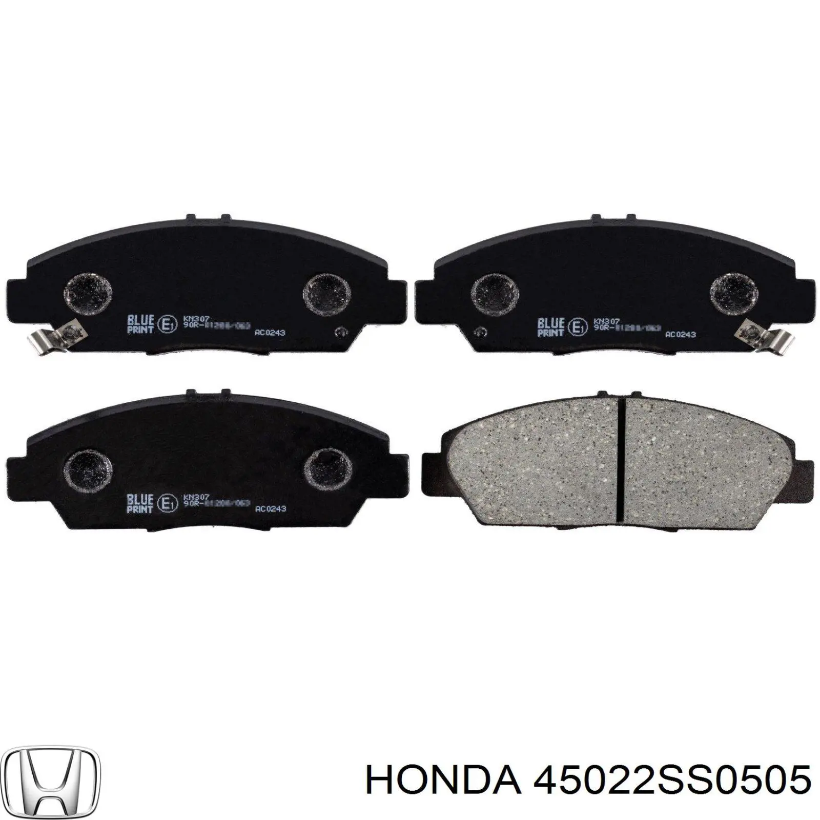 45022SS0505 Honda колодки гальмівні передні, дискові