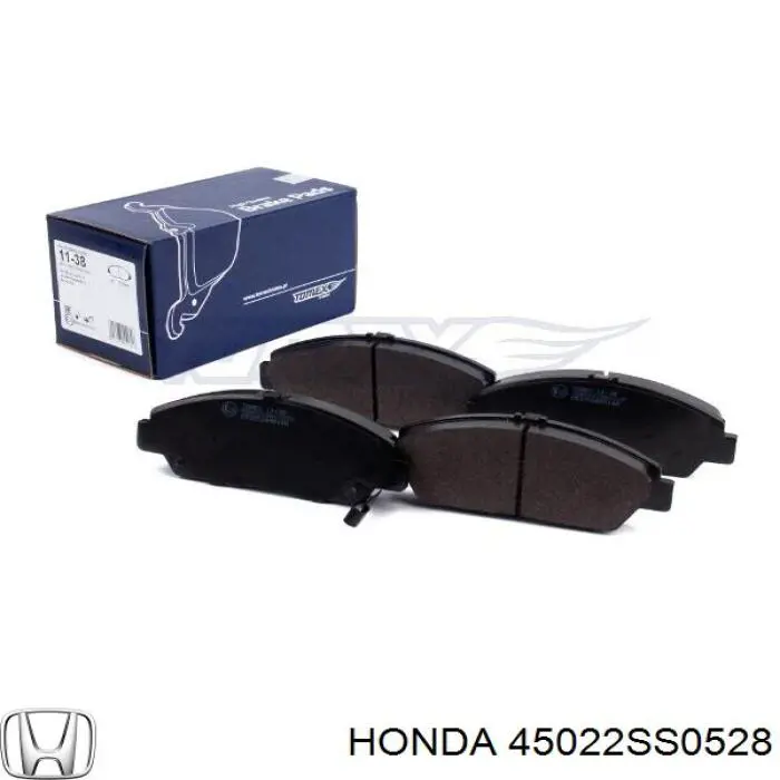 45022SS0528 Honda колодки гальмівні передні, дискові