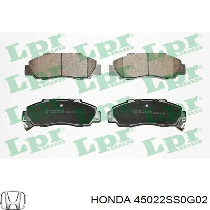 45022SS0G02 Honda колодки гальмівні передні, дискові