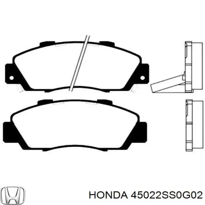 Гальмівні колодки Honda 45022SS0G02 ціна, від 1048.95 UAH