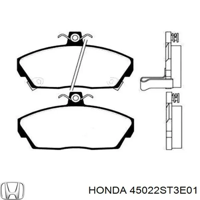 Гальмівні колодки Honda 45022ST3E01 ціна, від 21.05 USD