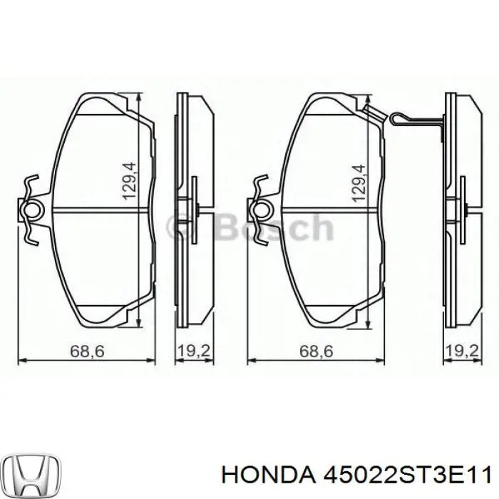  45022ST3E11 Honda