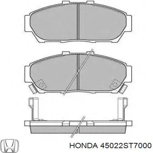Гальмівні колодки Honda 45022ST7000 ціна, від 9.53 USD