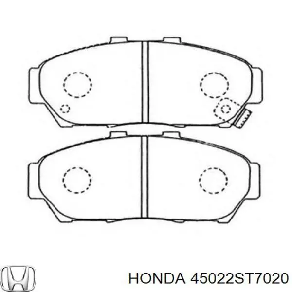 45022ST7020 Honda Передні гальмівні колодки