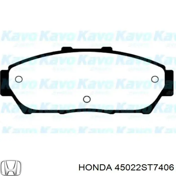 45022ST7406 Honda Передні гальмівні колодки