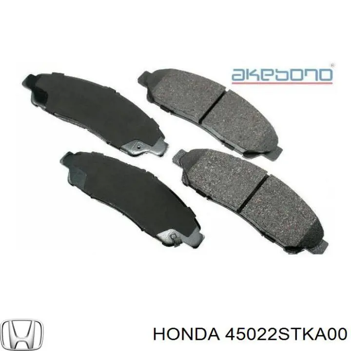 45022STKA00 Honda колодки гальмівні передні, дискові