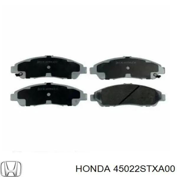 45022STXA00 Honda колодки гальмівні передні, дискові