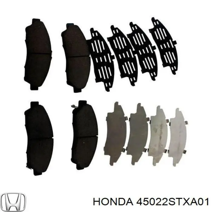 Гальмівні колодки Honda 45022STXA01 ціна, від 71.86 USD