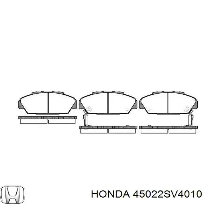 Гальмівні колодки Honda 45022SV4010 ціна, від 23.45 USD