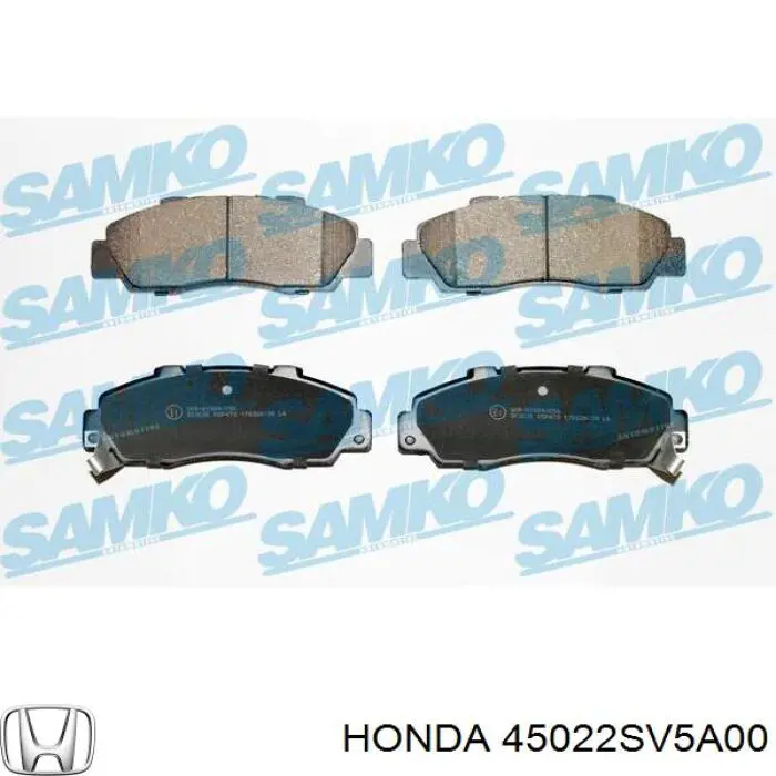 45022SV5A00 Honda колодки гальмівні передні, дискові