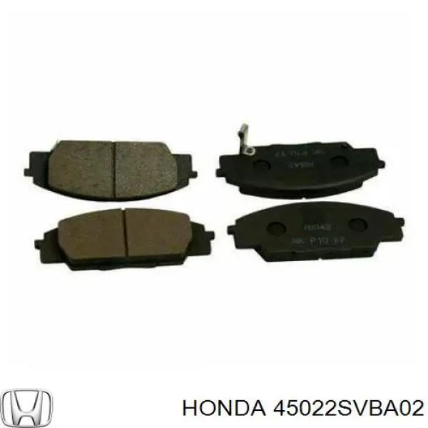 45022SVBA02 Honda колодки гальмівні передні, дискові