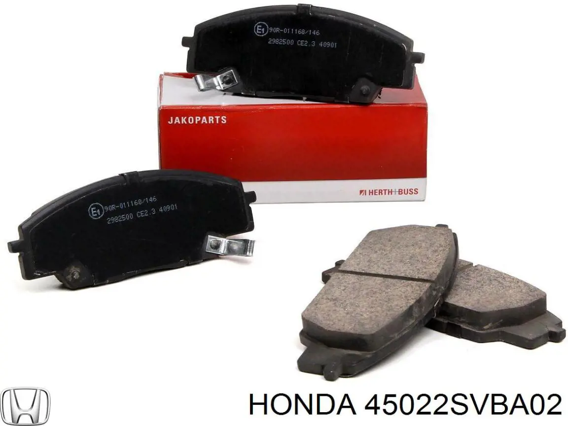 Передні тормозні колодки 45022SVBA02 Honda
