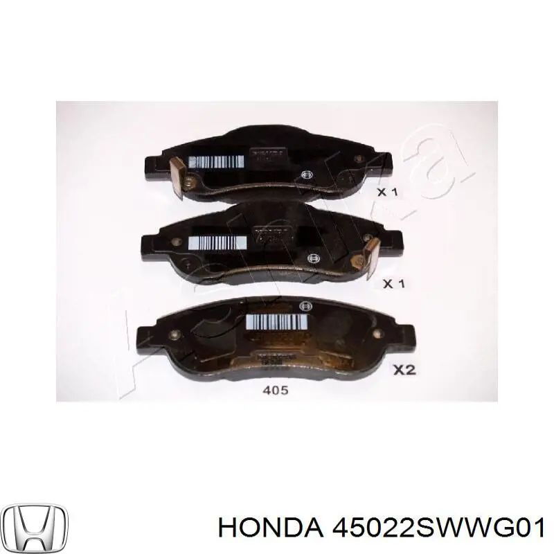 Тормозні колодки Honda 45022SWWG01