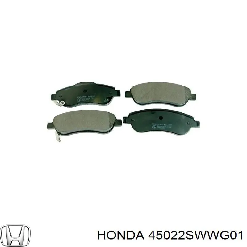 Гальмівні колодки Honda 45022SWWG01 ціна, від 28.81 USD
