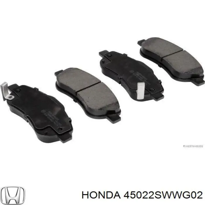 Гальмівні колодки Honda 45022SWWG02 ціна, від 27.87 USD