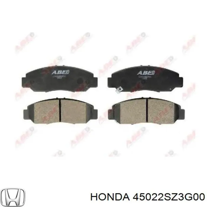 Колодки гальмівні передні, дискові 45022SZ3G00 Honda