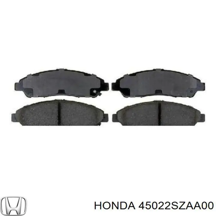 Купити 45022SZAA00 Honda Колодки гальмівні передні, дискові