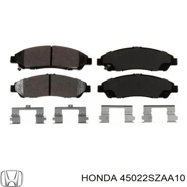 Купити 45022SZAA10 Honda Колодки гальмівні передні, дискові