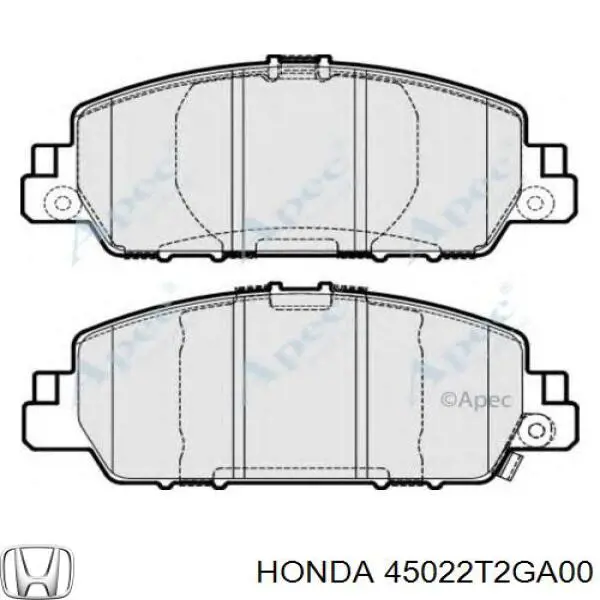 Гальмівні колодки Honda 45022T2GA00 ціна, від 38.69 USD