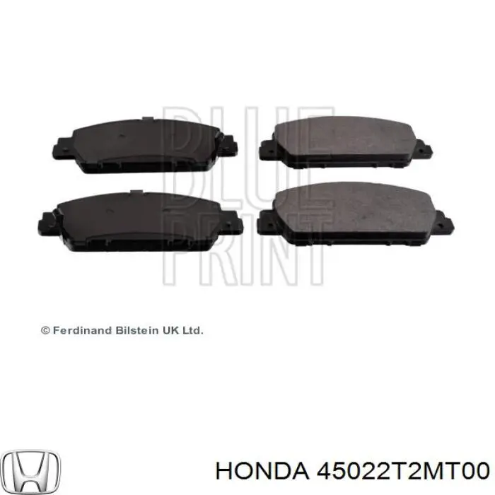 Гальмівні колодки Honda 45022T2MT00 ціна, від 34.55 USD