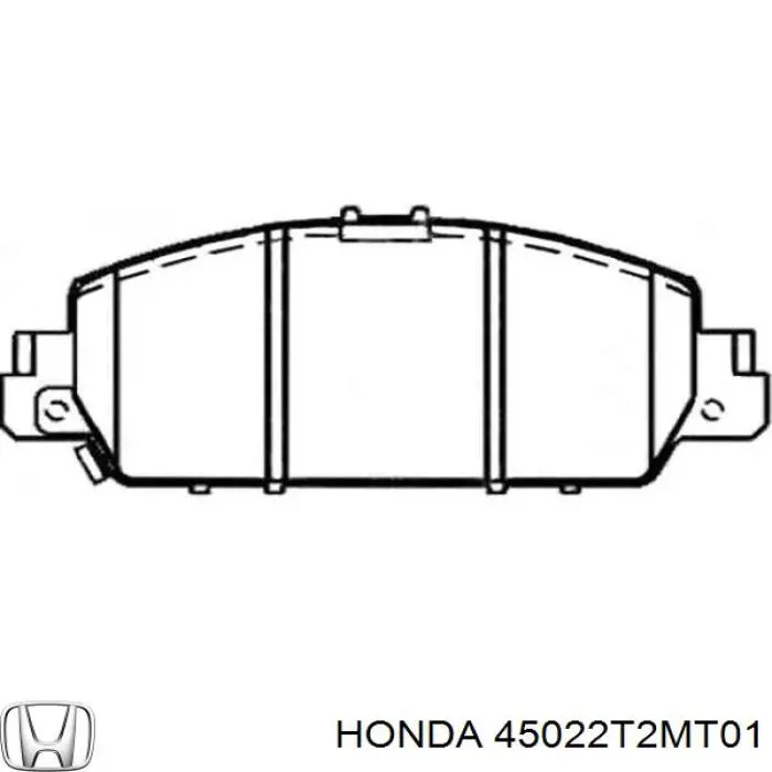 Передні тормозні колодки 45022T2MT01 Honda