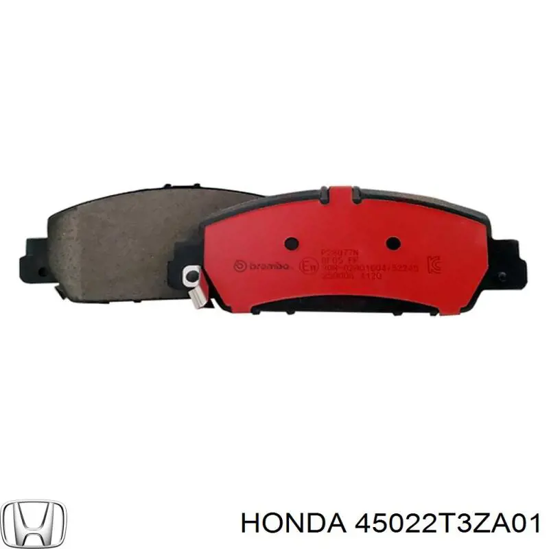 Купити 45022T3ZA01 Honda Колодки гальмівні передні, дискові