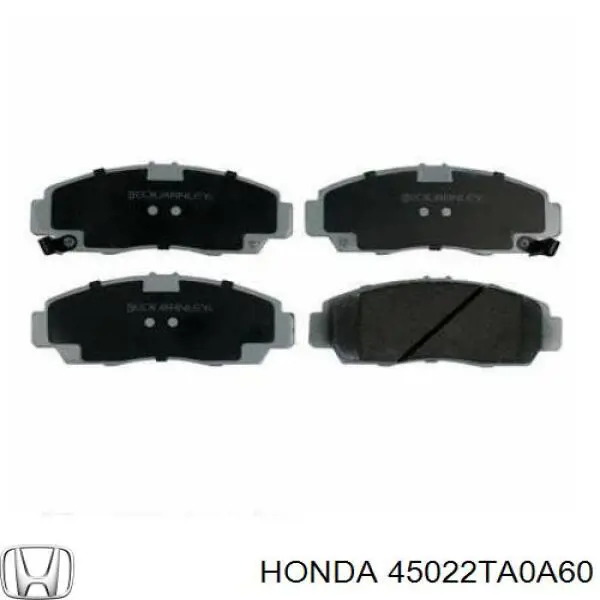 45022TA0A60 Honda колодки гальмівні передні, дискові