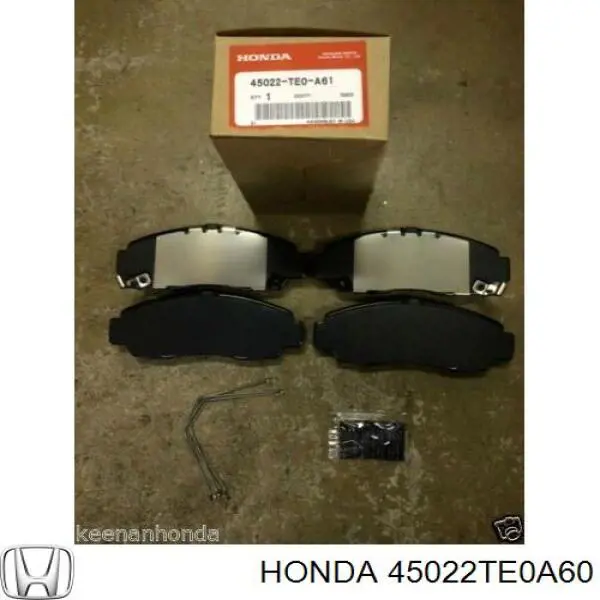 Купити 45022TE0A60 Honda Колодки гальмівні передні, дискові