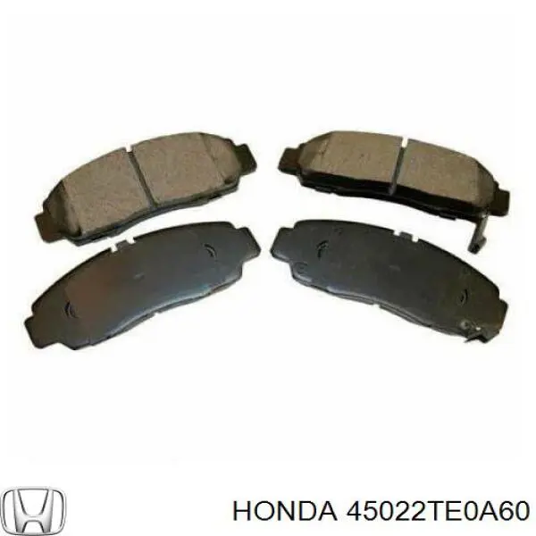 45022TE0A60 Honda колодки гальмівні передні, дискові