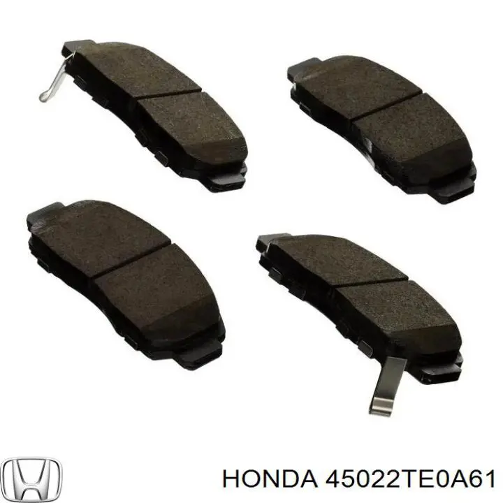 45022TE0A61 Honda колодки гальмівні передні, дискові