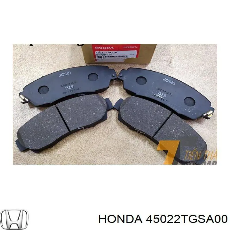 Гальмівні колодки Honda 45022TGSA00 ціна, від 63.34 USD