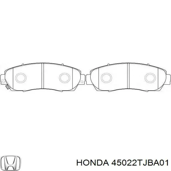 45022TJBA01 Honda Передні гальмівні колодки
