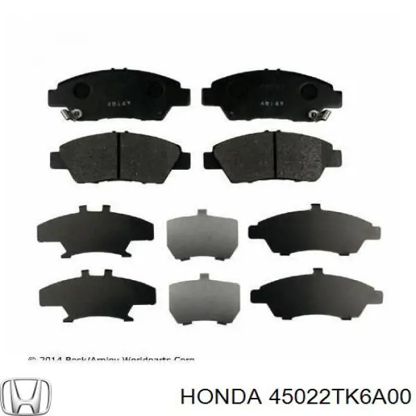 Передні тормозні колодки 45022TK6A00 Honda