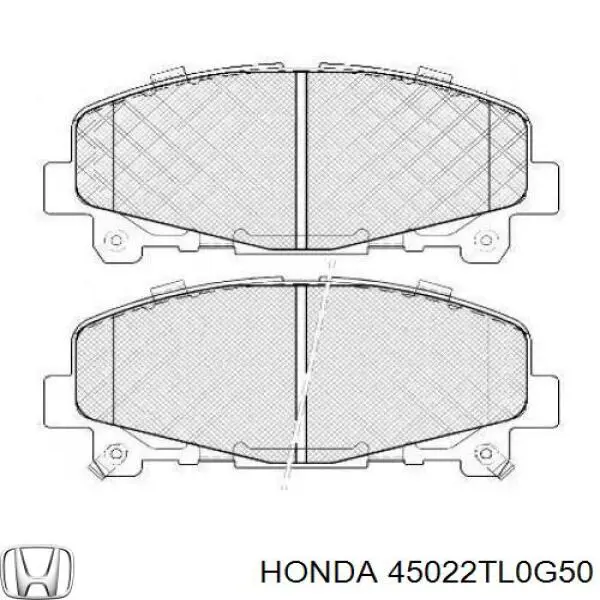 Гальмівні колодки Honda 45022TL0G50 ціна, від 23.84 USD