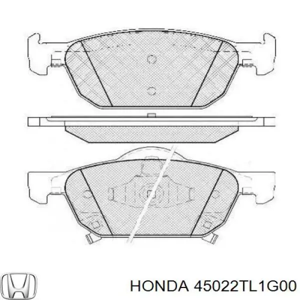 Купити 45022TL1G00 Honda Колодки гальмівні передні, дискові