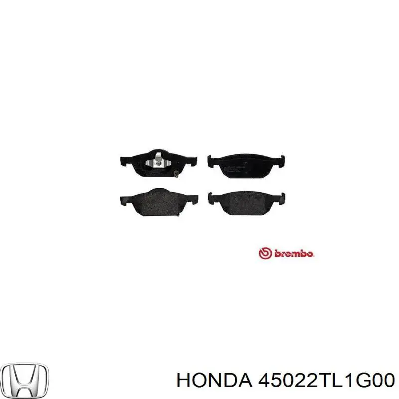 45022TL1G00 Honda колодки гальмівні передні, дискові