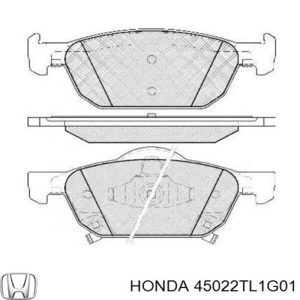 45022TL1G01 Honda колодки гальмівні передні, дискові