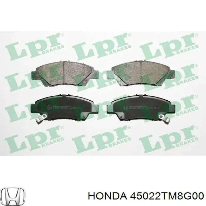 Гальмівні колодки Honda 45022TM8G00 ціна, від 25.76 USD