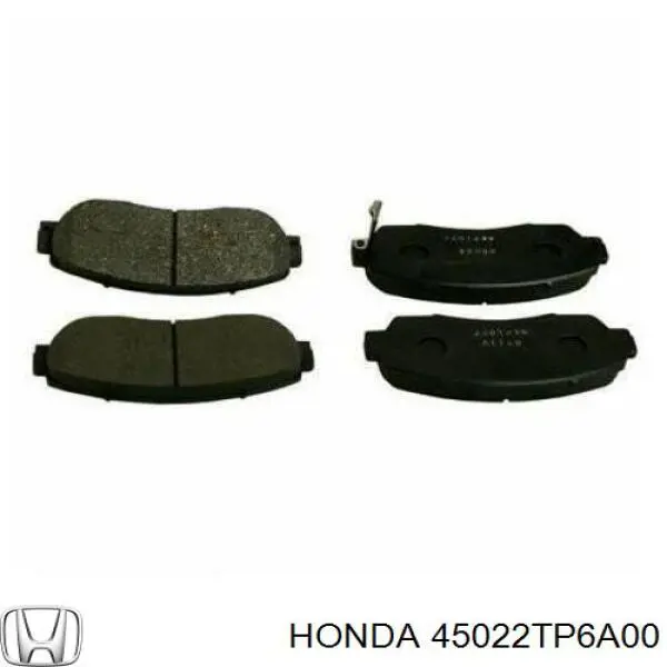 45022TP6A00 Honda колодки гальмівні передні, дискові