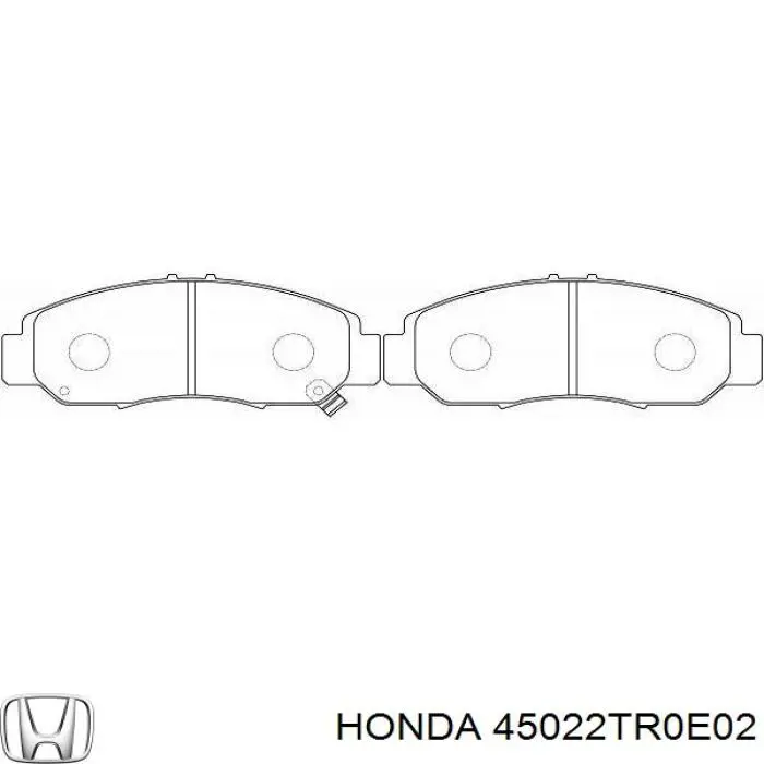 Купити 45022TR0E02 Honda Колодки гальмівні передні, дискові